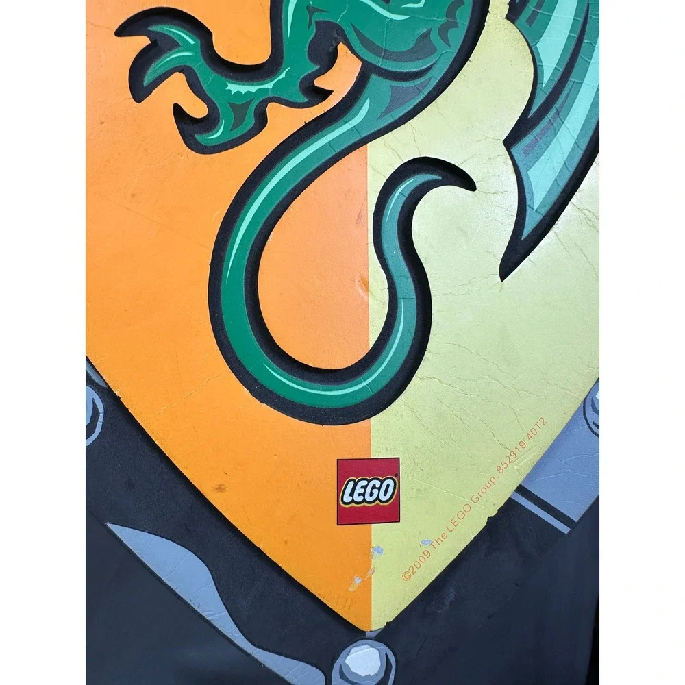 LEGO Castle Dragon Knight Foam Shield Green Dragon‎ 2009 Vintage 852919 40T2